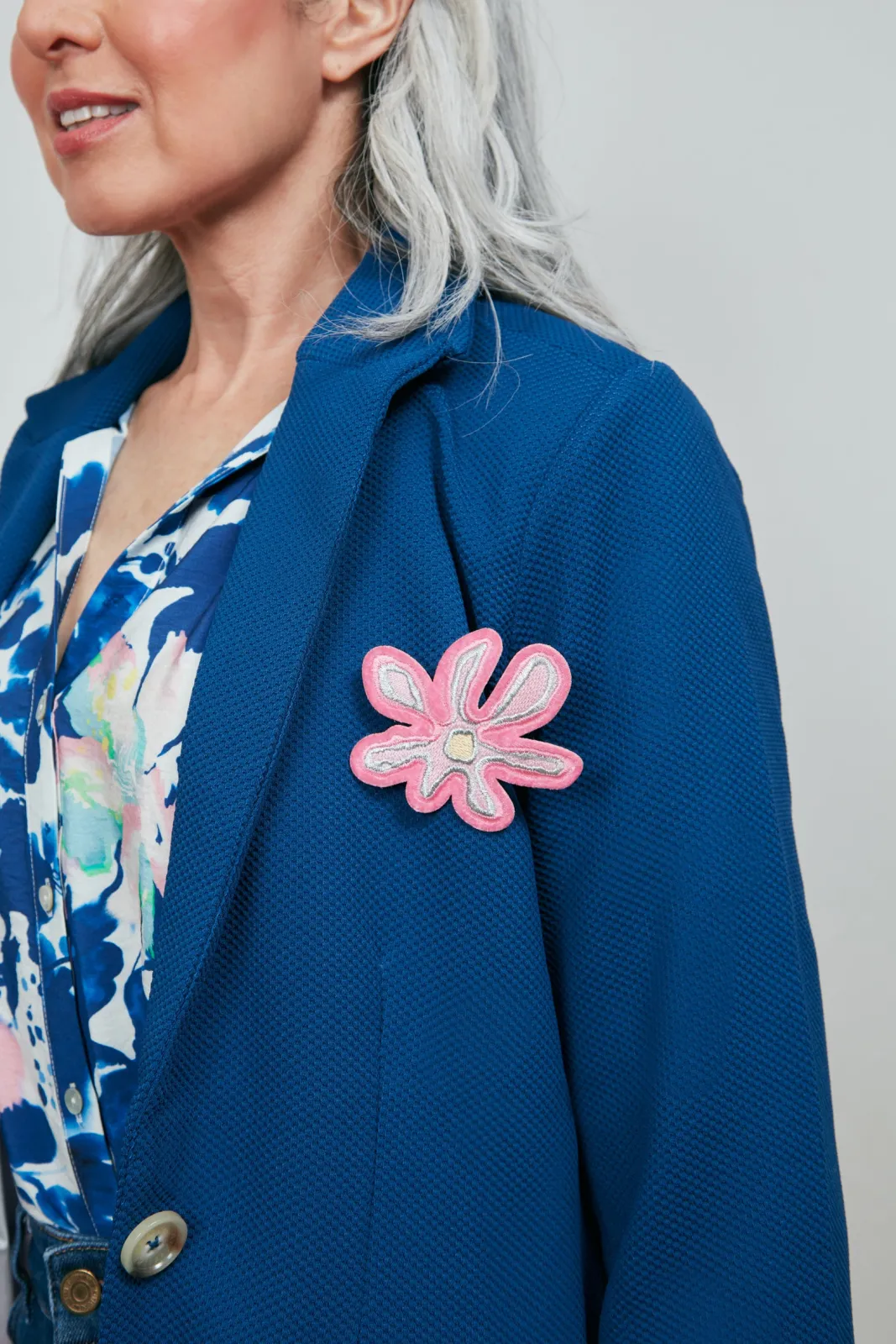 POM Amsterdam Pique Ink Blue Blazer* Jackets & Blazers|Tailoring