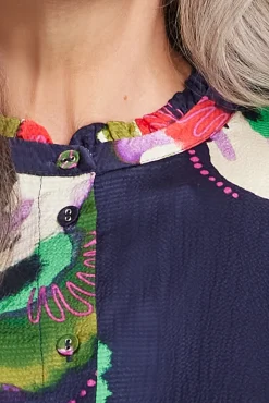 POM Amsterdam Violets Floral Blouse* Blouses, Shirts & Statement Tops