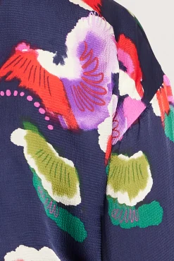 POM Amsterdam Violets Floral Blouse* Blouses, Shirts & Statement Tops