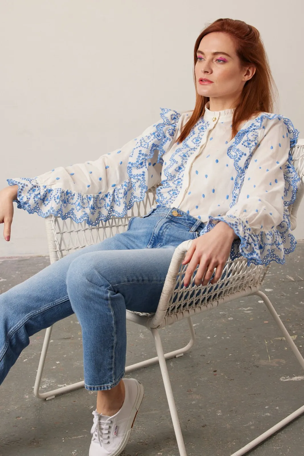 Reiko Nina Mid Blue Boyfriend Jeans* Denim|Skirts & Trousers