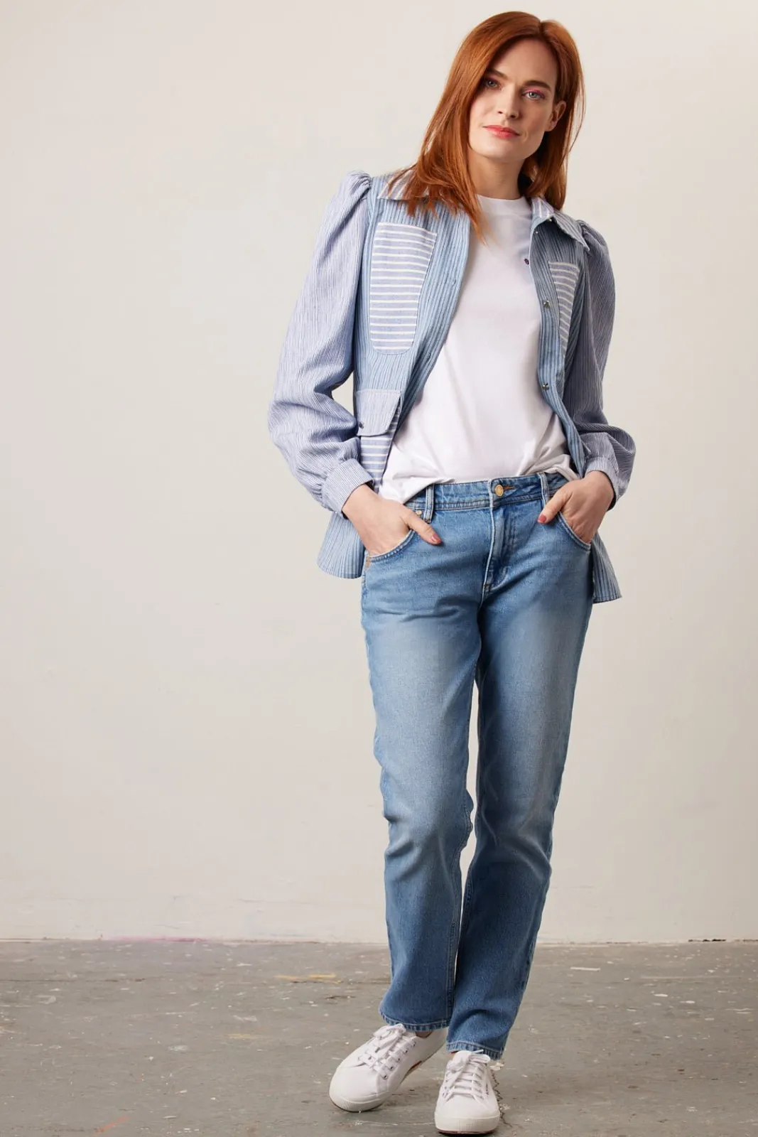 Reiko Nina Mid Blue Boyfriend Jeans* Denim|Skirts & Trousers