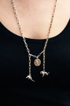 Hooked Safe Travels On Land And Sea Sterling Silver One-Of-A-Kind Necklace* Necklaces