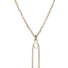 Titlee Safety Pin Gold Plated Necklace* Necklaces