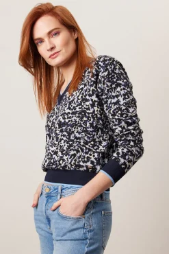 Scotch & Soda Loose Fit Jacquard V Neck Jumper* Knitwear & Sweatshirts