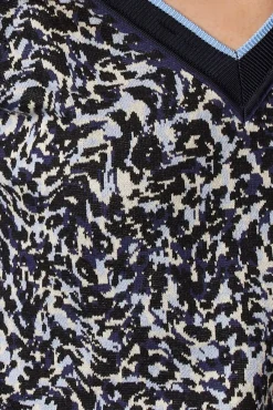 Scotch & Soda Loose Fit Jacquard V Neck Jumper* Knitwear & Sweatshirts