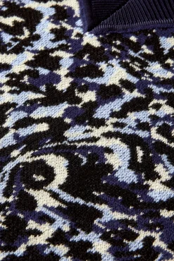 Scotch & Soda Loose Fit Jacquard V Neck Jumper* Knitwear & Sweatshirts