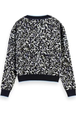 Scotch & Soda Loose Fit Jacquard V Neck Jumper* Knitwear & Sweatshirts