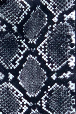 Ingmarson Snakeskin Silk Neck Scarf Grey* Scarves & Shawls