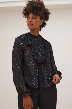 Stella Nova Aise Sequin Black Blouse* Blouses, Shirts & Statement Tops