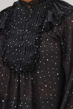 Stella Nova Aise Sequin Black Blouse* Blouses, Shirts & Statement Tops