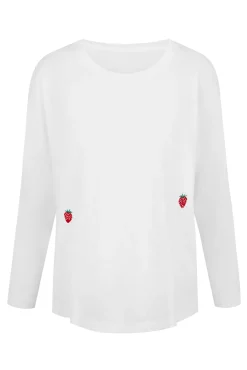 Ingmarson Strawberry Slub White T-Shirt* T-Shirts & Tops
