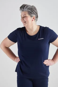 The Bias Cut Strike Out Ageism Charity Navy T-Shirt (3 Slogan Options)* T-Shirts & Tops