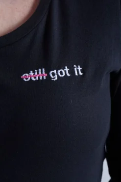 The Bias Cut Strike Out Ageism Charity Navy T-Shirt (3 Slogan Options)* T-Shirts & Tops