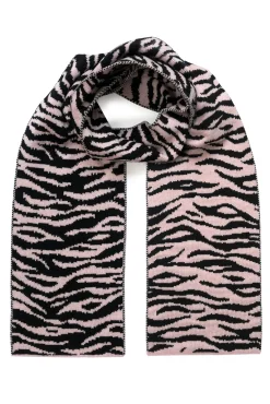 Ingmarson Tiger Stripe Wool & Cashmere Baby Pink Scarf* Scarves & Shawls