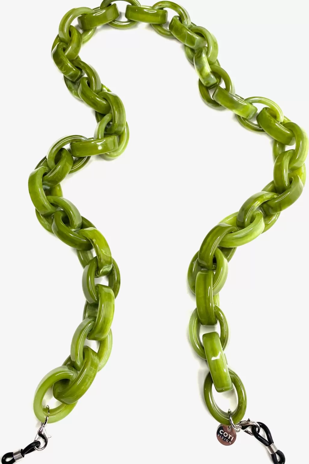 Coti Vision Abbracci Fern Green Glasses Chain