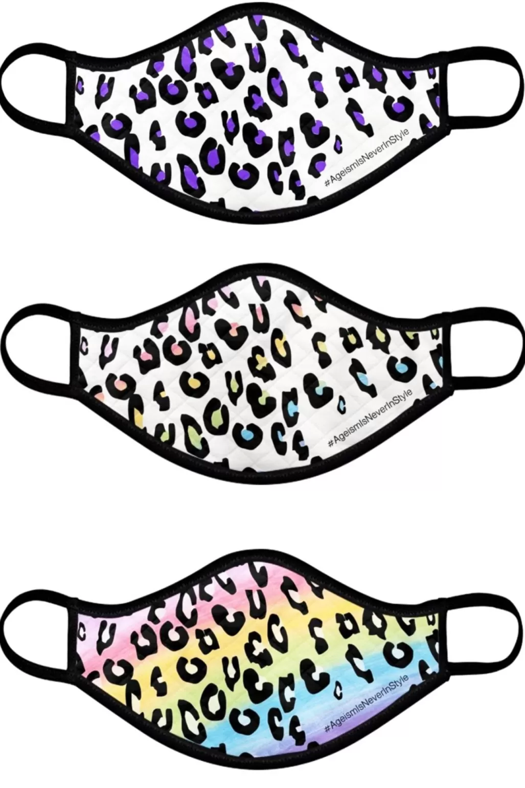 The Bias Cut #AgeismIsNeverInStyle Face Covering (in 6 Designs) - £5 Per Covering Goes To Hospice UK