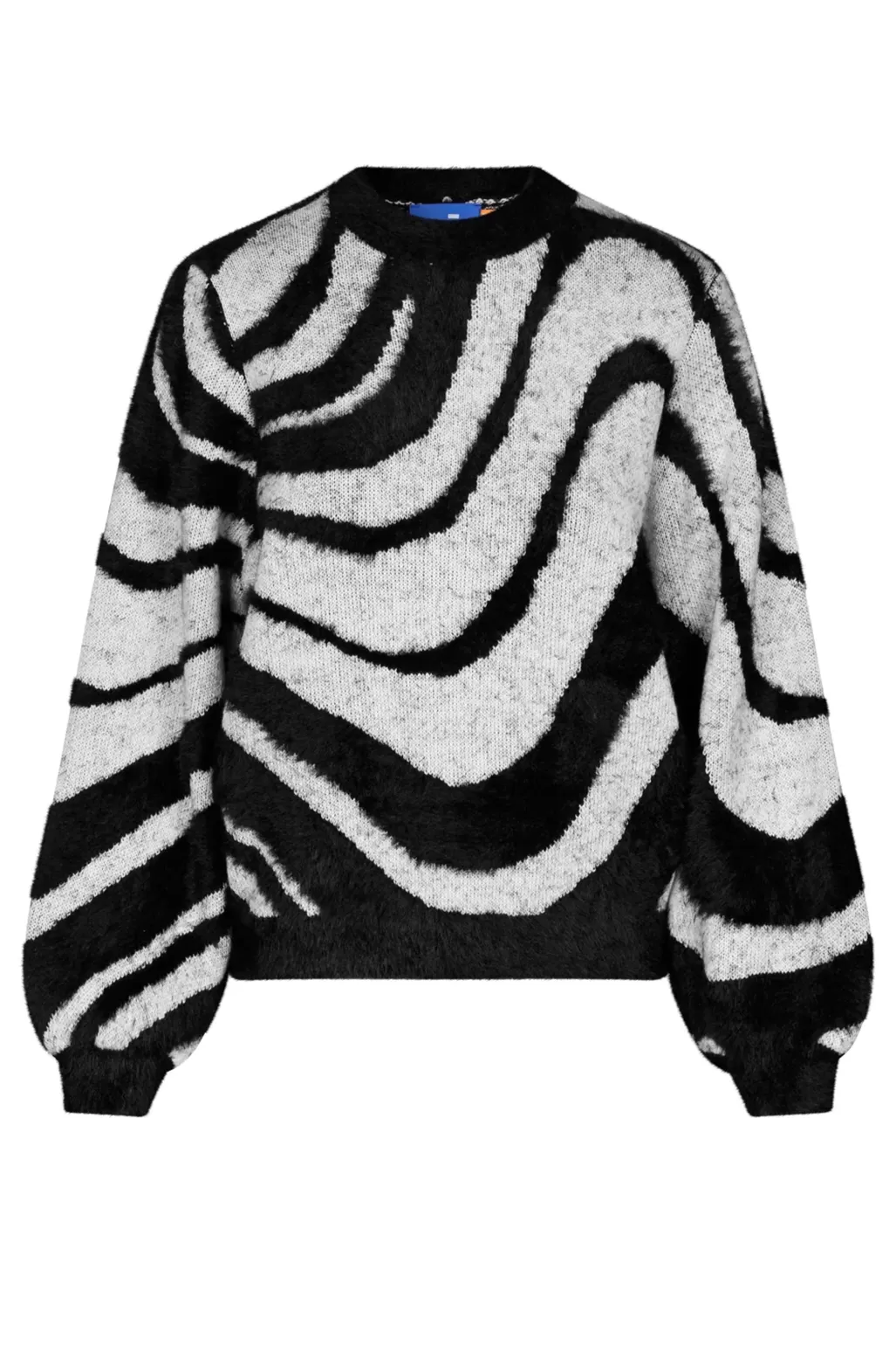 Cras Angela Swirl Black Jumper