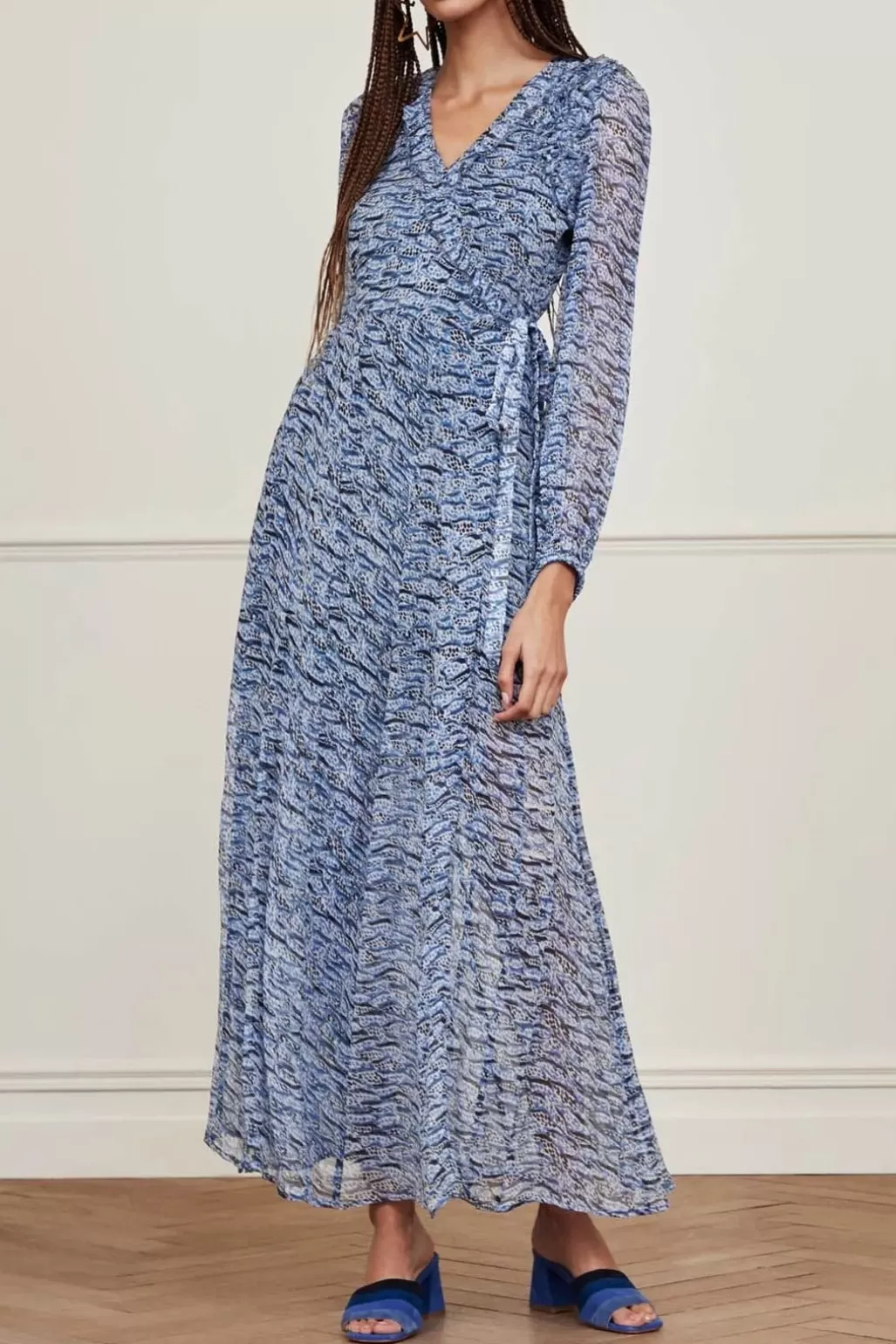 Fabienne Chapot Azure Blue Maxi Dress