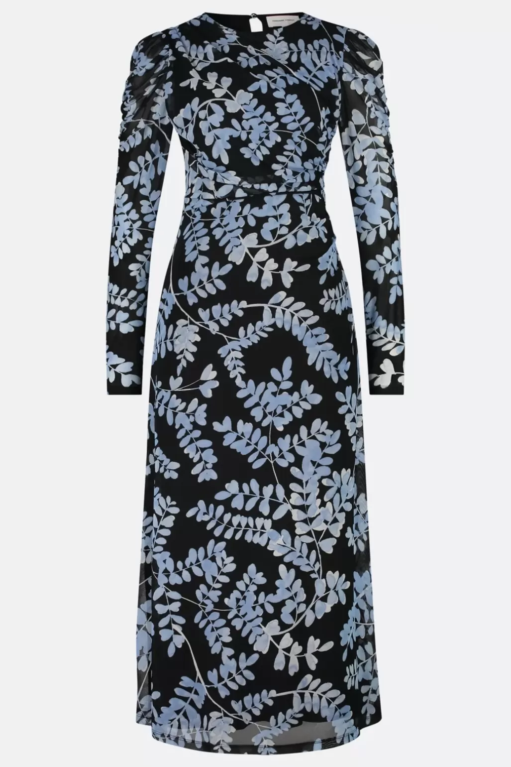 Fabienne Chapot Bella Black & Cornflower Blue Midi Dress