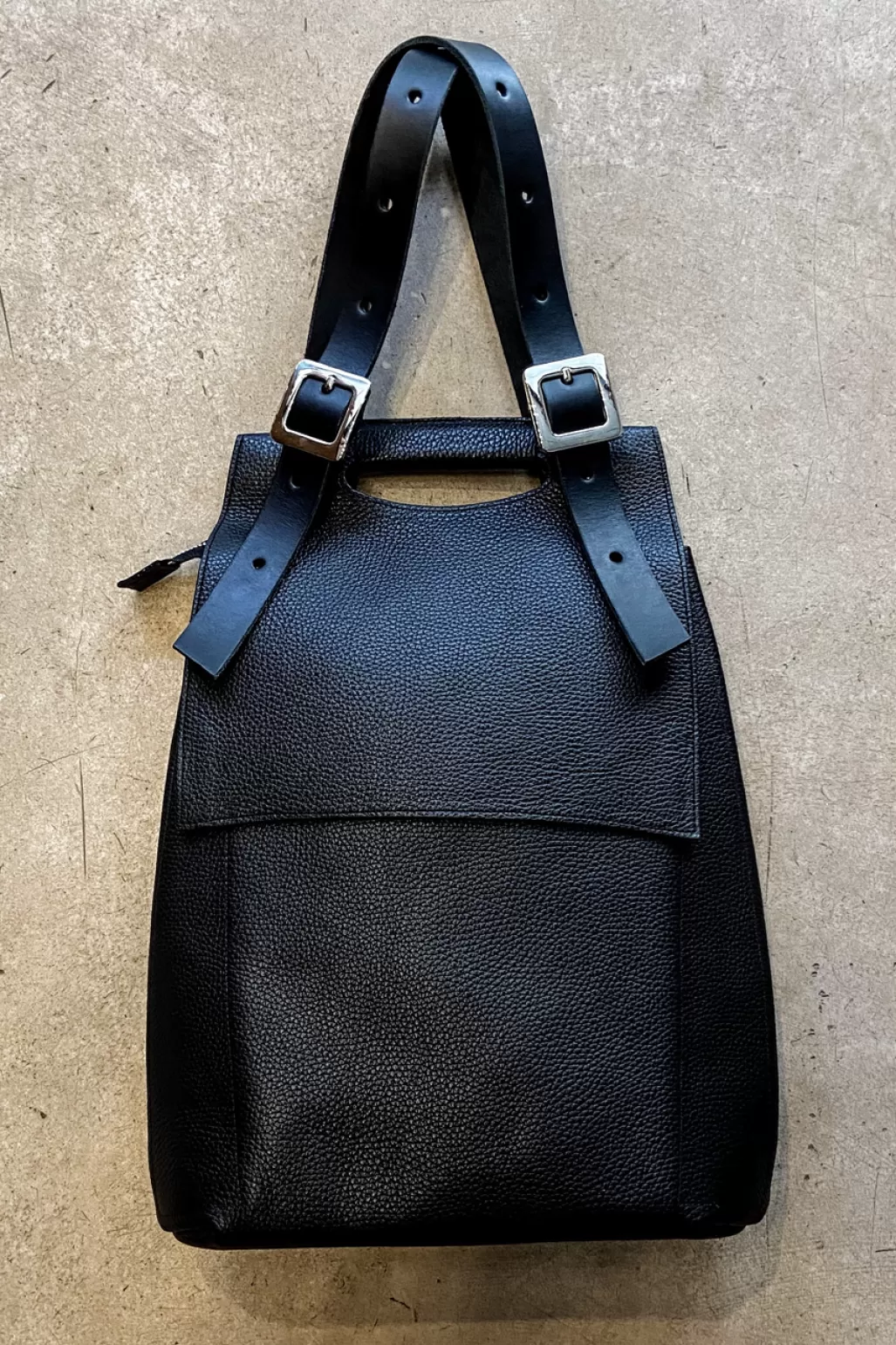 Coco Barclay Georgie Black Italian Leather Rucksack