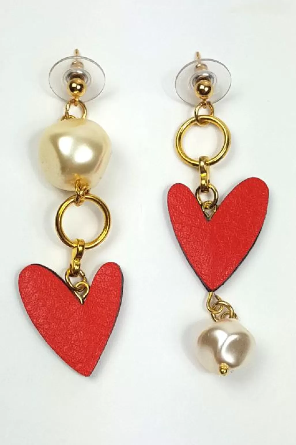 Dark Horse Ornament Heartbreaker Asymmetric Drop Earrings