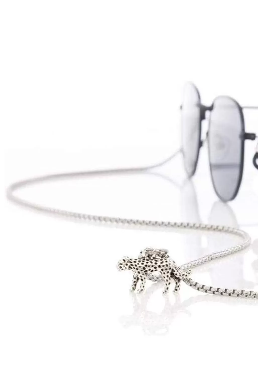 Sunny Cords Jaguar Silver Glasses Chain