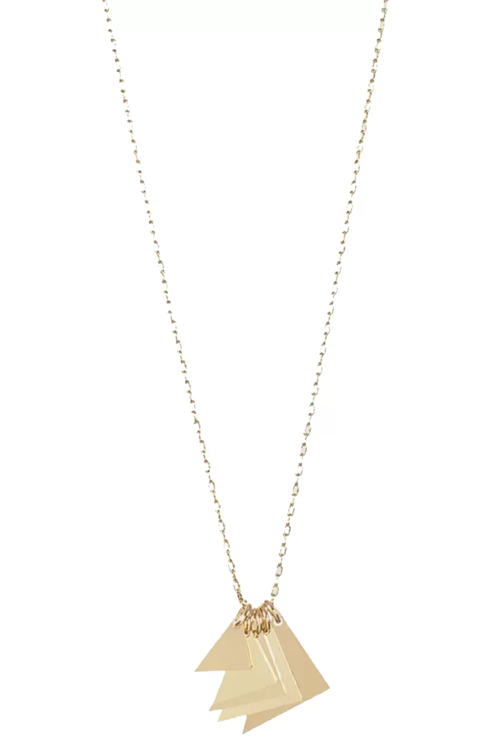 Titlee Ludlow Gold Plated Triangles Necklace