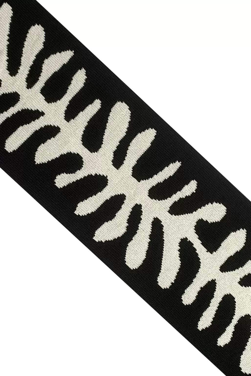 Ingmarson Organic Shape Wool & Cashmere Black Scarf