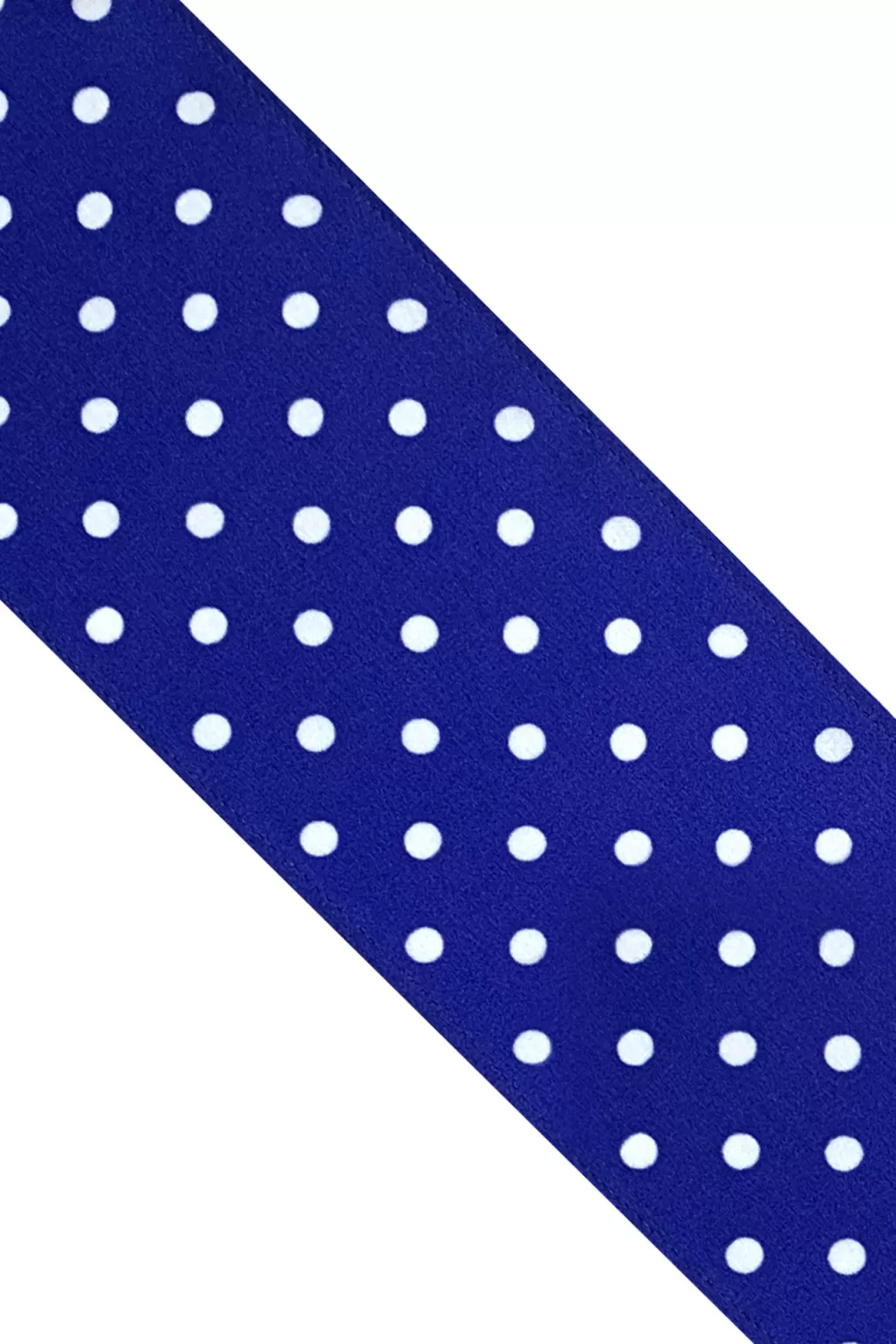 Ingmarson Polka Dot Cobalt Blue Silk Neck Scarf