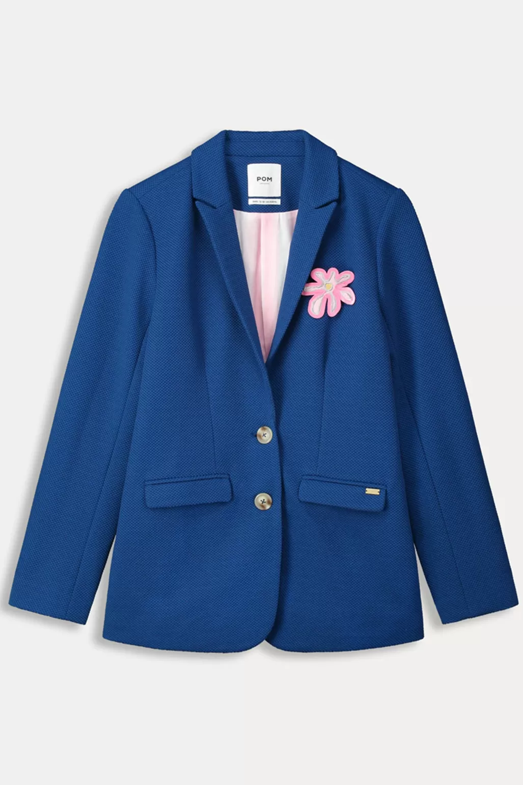 POM Amsterdam Pique Ink Blue Blazer