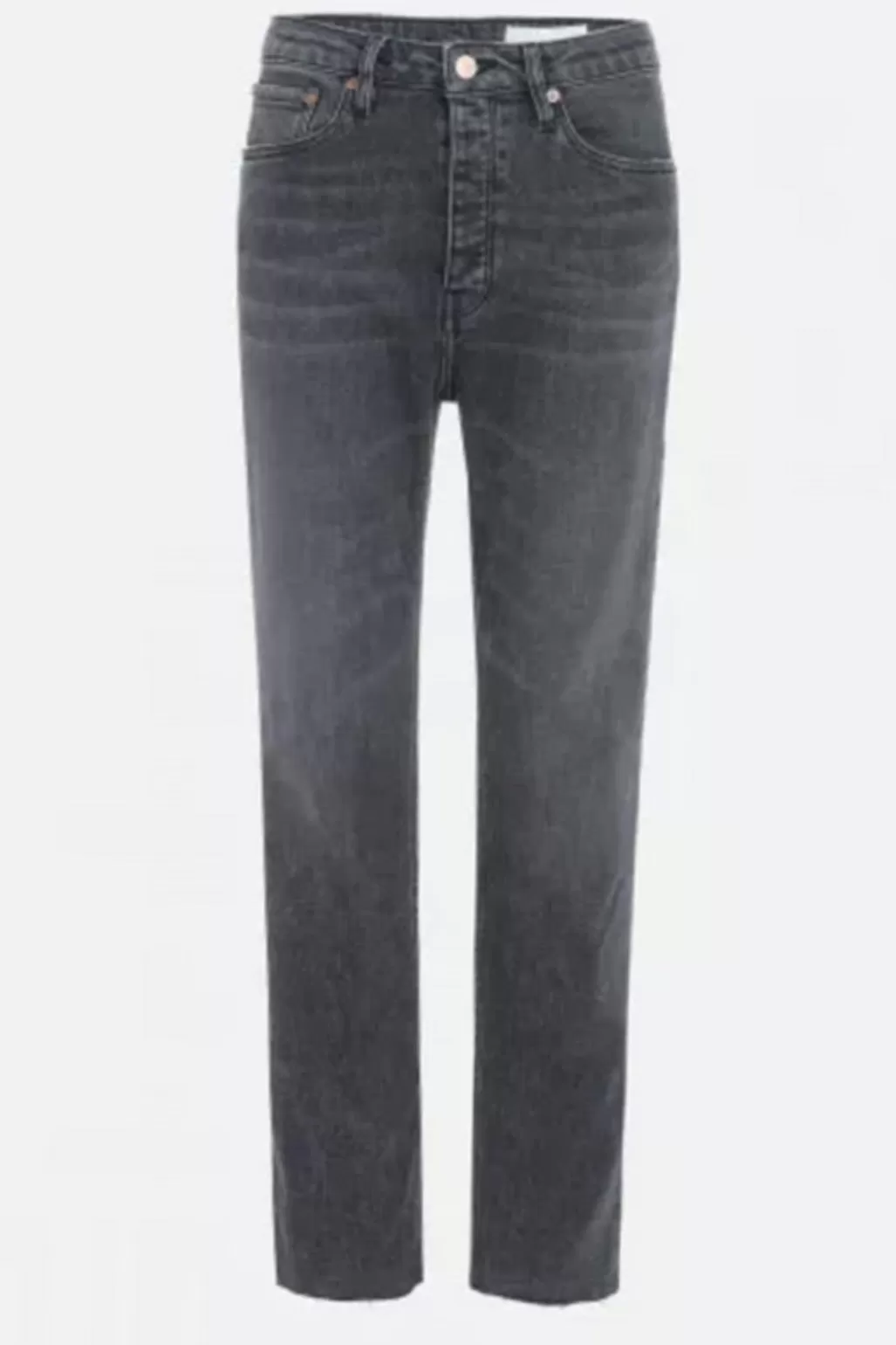 Reiko Milo Black Wash High Waisted Straight Jeans