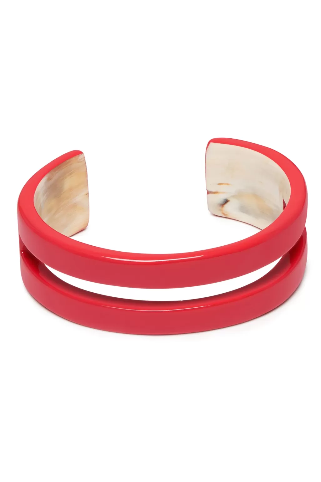 Branch Jewellery Rose Red Horn Cut Out Cuff Bracelet