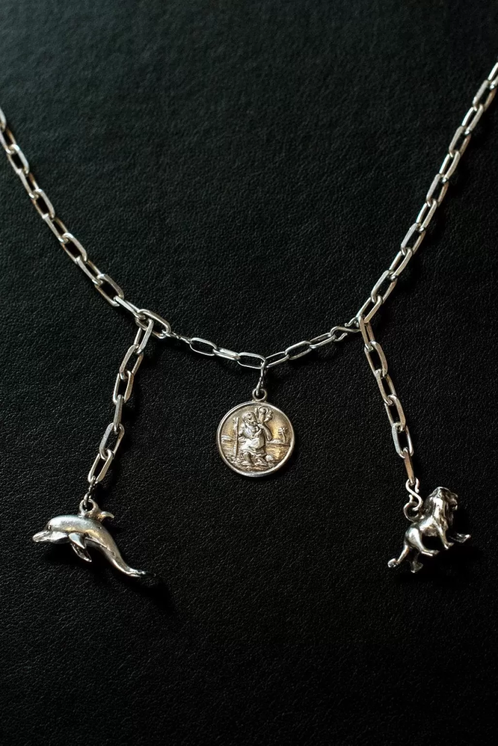 Hooked Safe Travels On Land And Sea Sterling Silver One-Of-A-Kind Necklace
