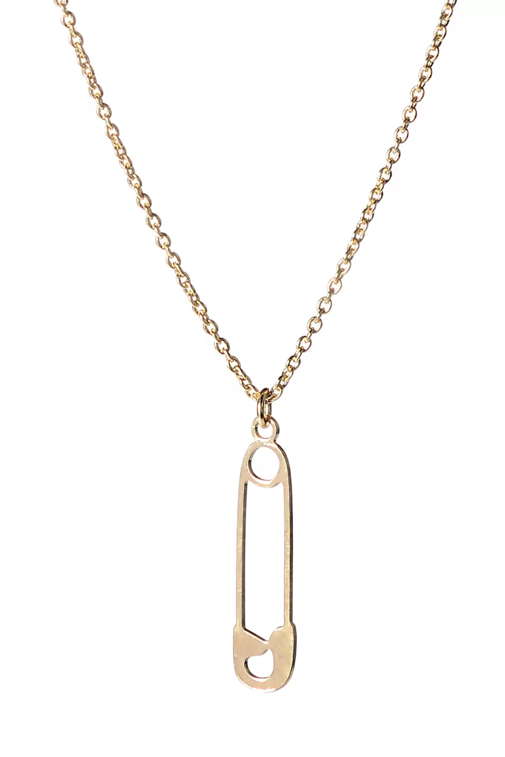 Titlee Safety Pin Gold Plated Necklace