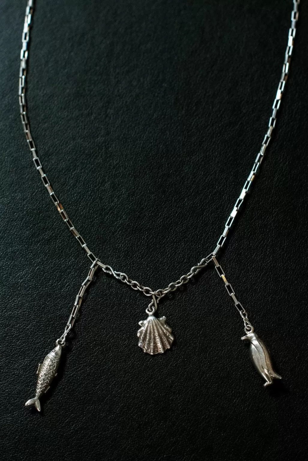 Hooked Sea Life Sterling Silver One-Of-A-Kind Necklace