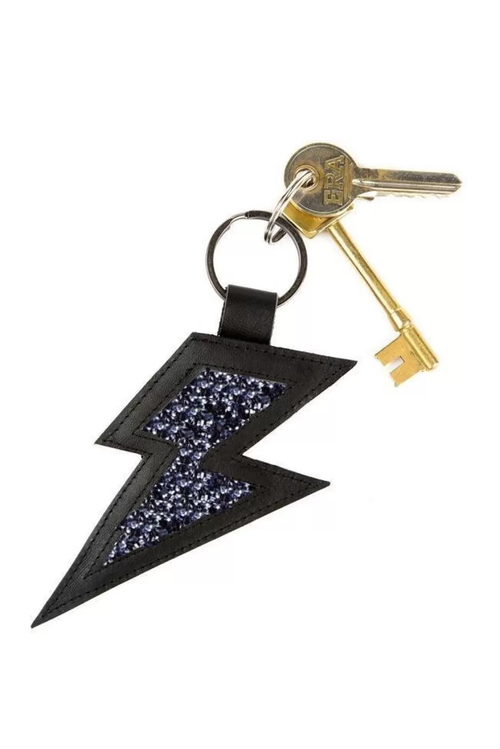 Dark Horse Ornament Stardust Leather And Glitter Keyring