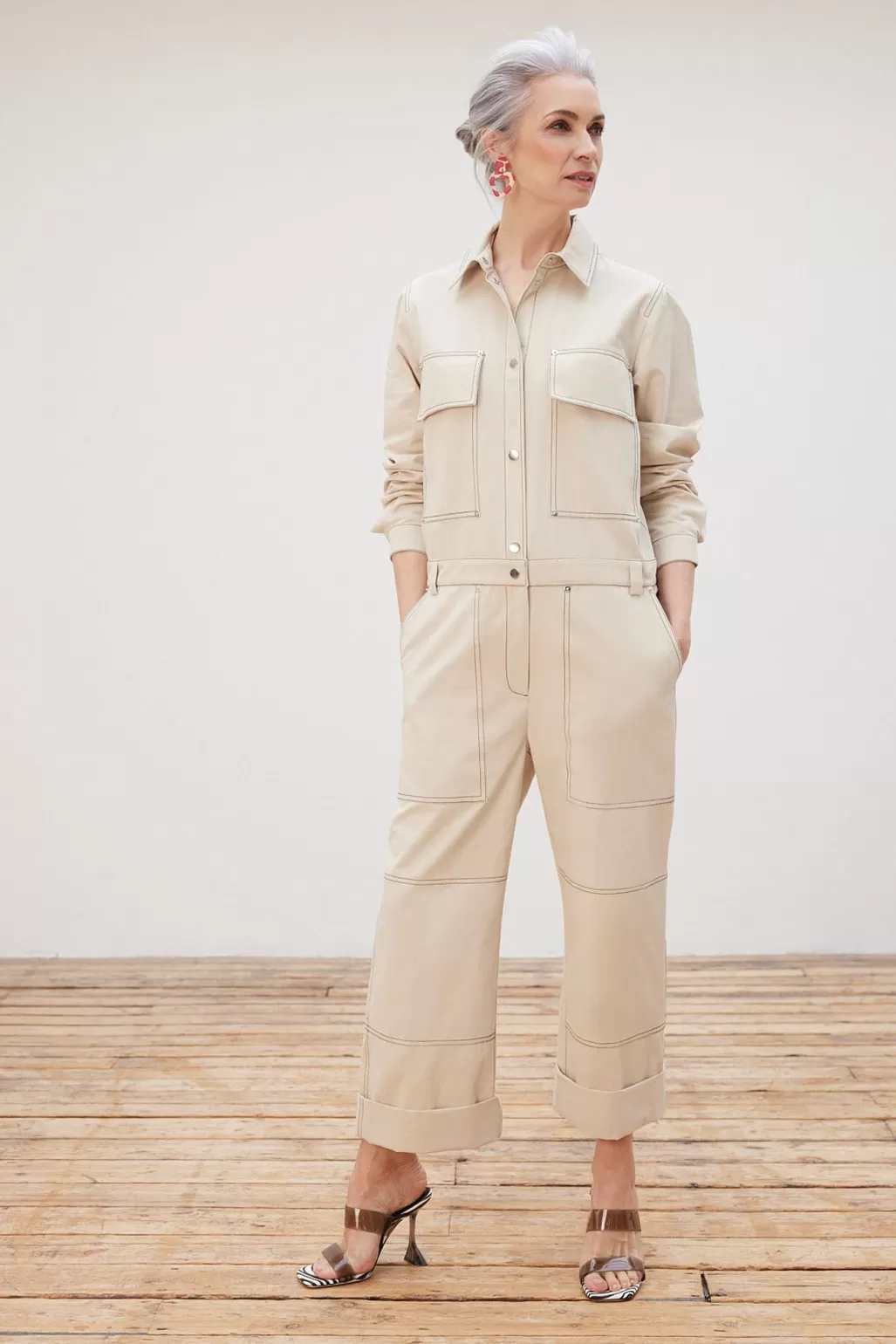 Stella Nova Charita Sand Jumpsuit