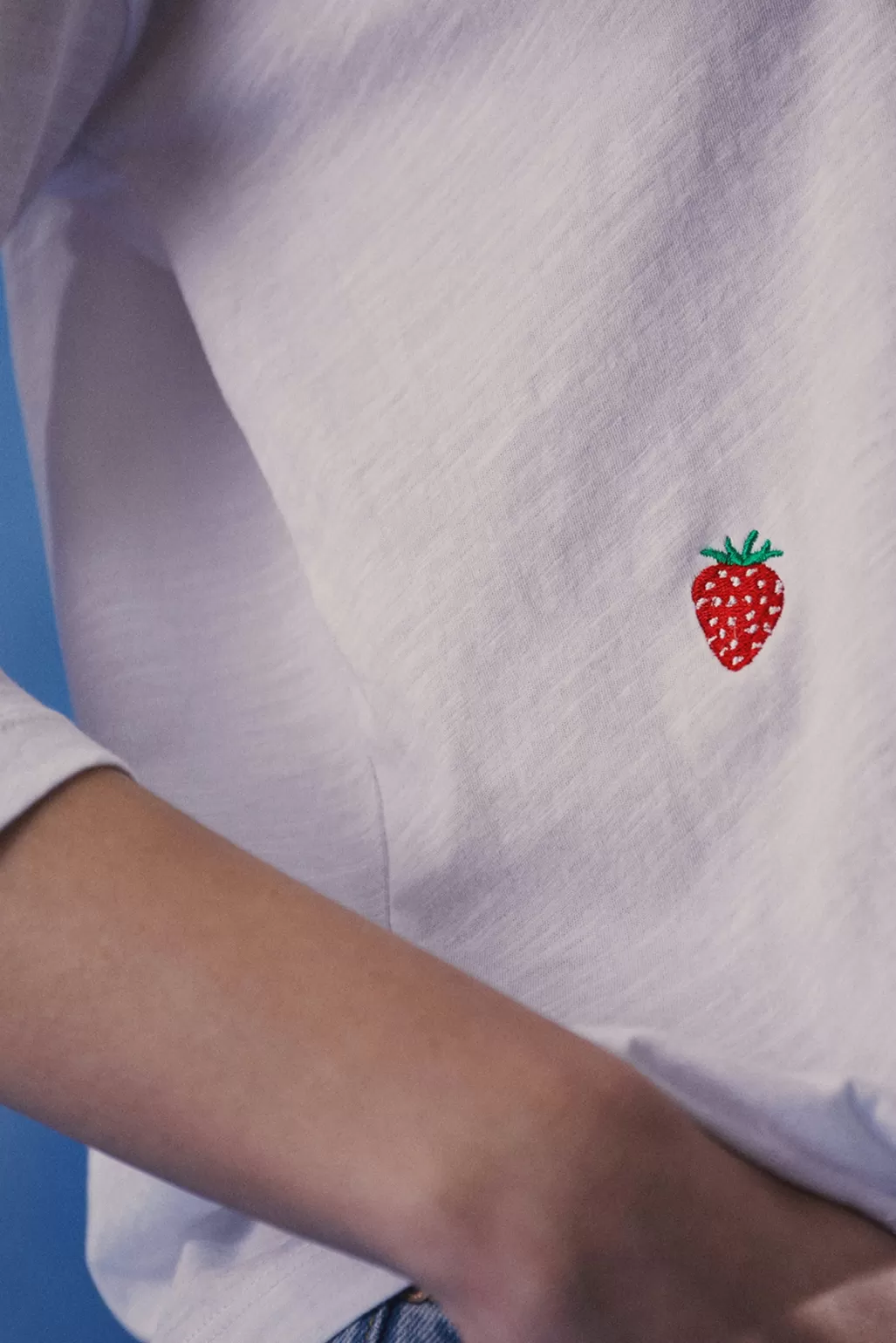 Ingmarson Strawberry Slub White T-Shirt