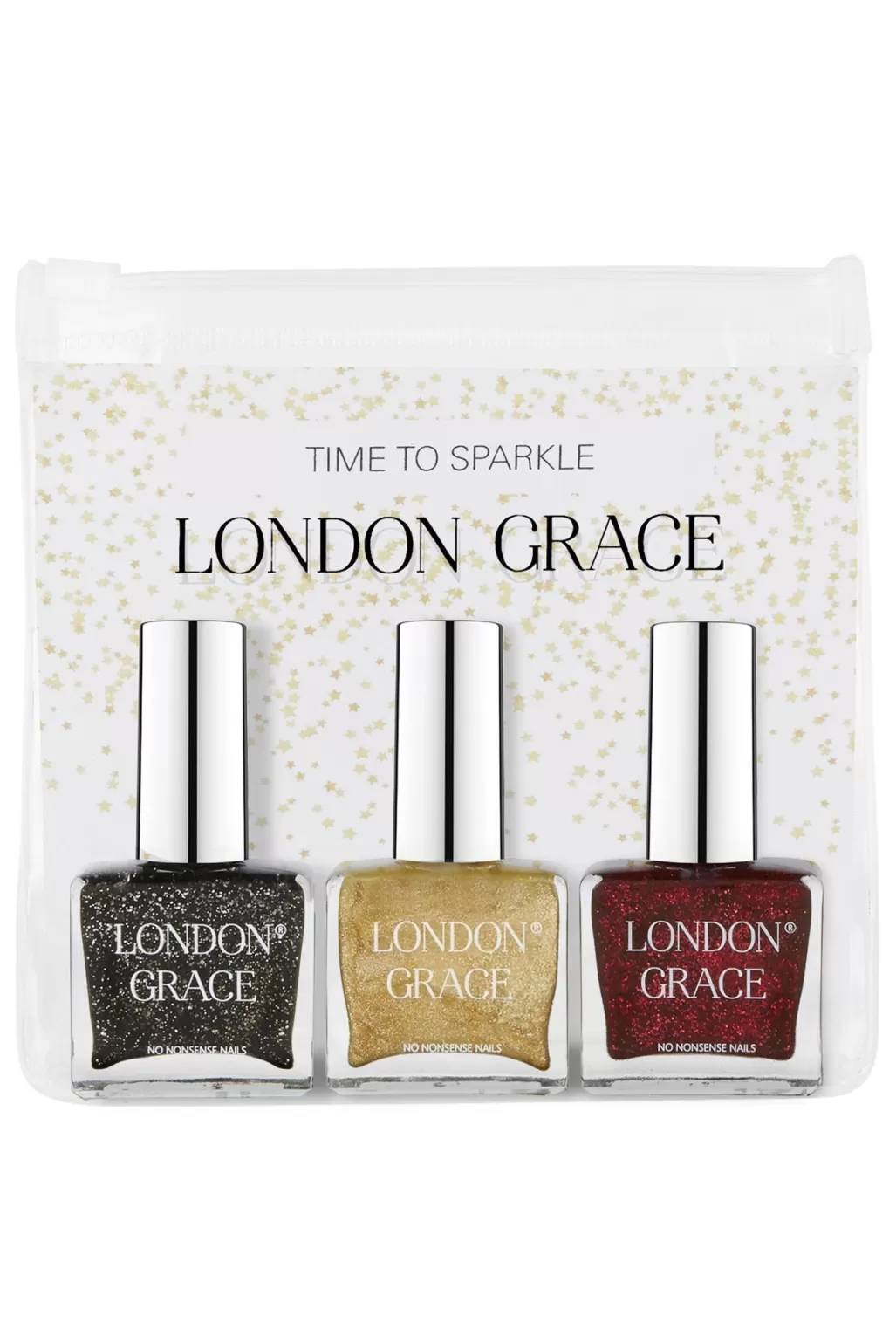 London Grace Time To Sparkle Glitter Nail Polish Trio